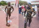 تمثال الفيس في مسقط راسه يتعرض للتخريب في ظل مطالبة بازالته