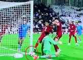 فيديو..خطأ تحكيمي فاضح في مباراة قطر والهند