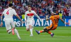 يورو 2024: الطواحين الهولندية تطيح بتركيا وتضرب موعدا" ناريا" مع انكلترا في نصف النهائي