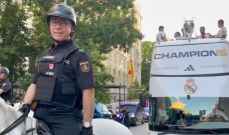 والد كارفخال يقود شرطة مدريد لتأمين الحماية احتفالات قافلة الملكي