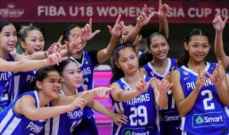 كاس آسيا كرة سلة تحت 18: سيدات لبنان يخسرن النهائي امام الفلبين