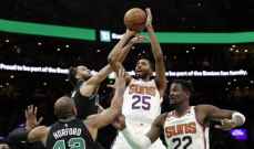 NBA:بريدجز يسجل 25 نقطة ويقود صنز للفوز على بوسطن سلتيكس