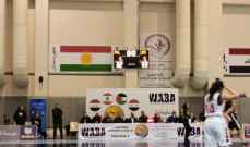بطولة غرب آسيا للاناث بكرة السلة: فوز كبير للبنان على فلسطين
