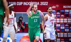 نهائي كأس آسيا لكرة السلة - الربع الأول: أستراليا 22-10 لبنان