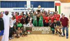 شباب الأهلي يتوج بلقب دوري كرة السلة الإماراتي للمرة الـ 15 في تاريخه
