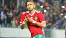 زياش يصل إلى الرباط للانضمام إلى صفوف منتخب المغرب