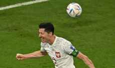 ليفاندوفسكي يسجل لاول مرة في كأس العالم