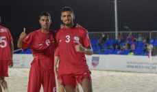 كأس العرب لكرة القدم الشاطئية: مصر إلى النهائي بالفوز على فلسطين
