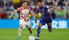 كأس العالم 2022: مباراة كرواتيا واليابان تدخل إلى شوطين إضافيّين
