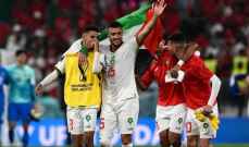 علم فلسطين حاضر في احتفالات لاعبي المنتخب المغربي بالتأهل