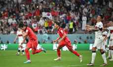 كأس العالم 2022: تعادل بين البرتغال وكوريا الجنوبية 1-1 في الشوط الأول