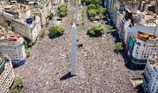 4 ملايين ارجنتيني احتفلوا في بوينس ايريس ببتتويج التانغو بطلا للعالم