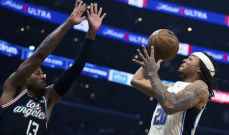 NBA: لوس انجلوس كليبرز يفوز على اورلاندو ويرفع رصيده الى ثلاث انتصارات