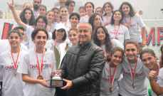 أكاديمية بيروت تفوز بلقب بطولة الشابات تحت ١٩ عاماً بدون اي خسارة
