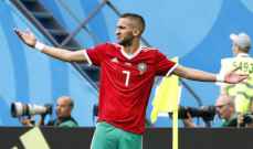 حكيم زياش قد يغيب عن مباراة المغرب وجنوب افريقيا