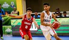 بطولة اسيا لكرة السلة تحت 16: لبنان يسقط امام الهند وفوز اليابان والفليبين