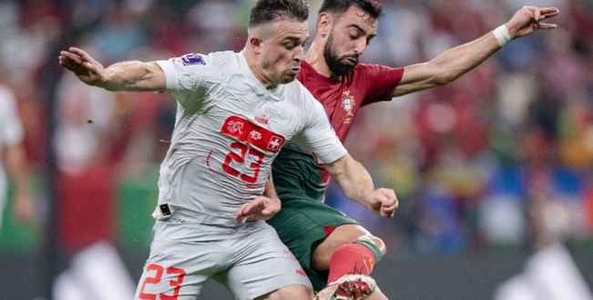 ابرز احداث مباراة البرتغال وسويسرا