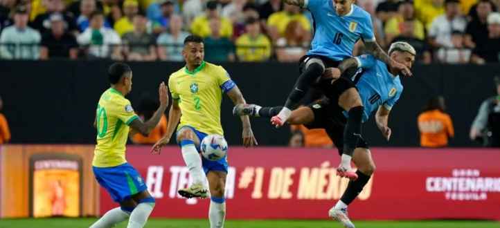 اهم مجريات المباراة بين الاوروغواي والبرازيل