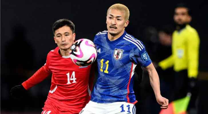 اليابان تفوز 3-0 بعد إلغاء كوريا الشمالية مباراتهما في تصفيات كأس العالم