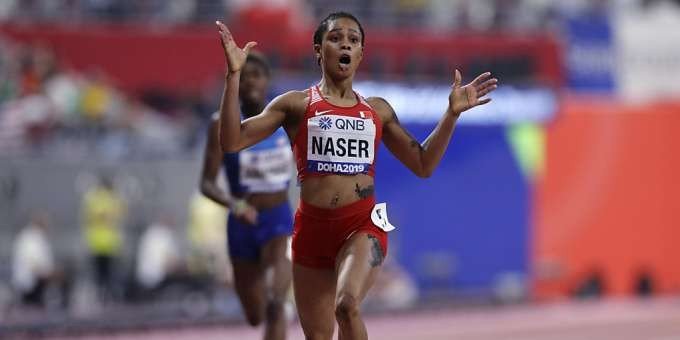 البحرينية سلوى عيد ناصر تحرز ذهبية سباق 400 متر