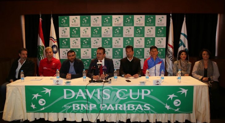 الاعلان رسمياً عن لقاء لبنان وتايبه ضمن مسابقة كأس ديفيس 
