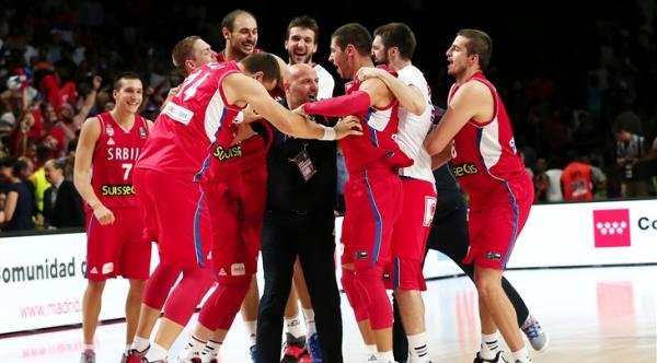 صربيا تتاهل لمواجهة اميركا في نهائي بطولة العالم لكرة السلة