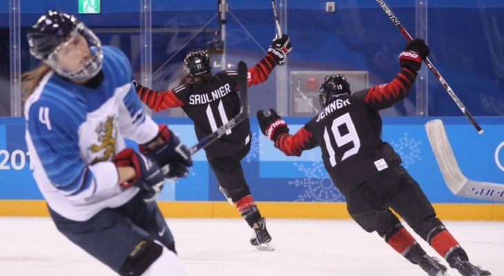 شباك كندا بهوكي الجليد تتلقى الهدف الاول في مباراة الفوز على فنلندا