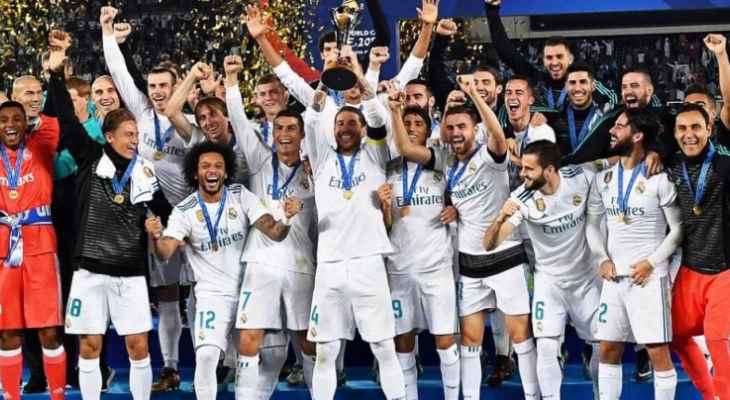 ريال مدريد  يكشف عن طريقة احتفاله بلقب كأس العالم  للاندية  قبل مباراة الكلاسيكو 