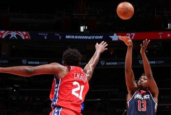 NBA: واشنطن ويزاردز يتفوق على فيلادلفيا سفنتي سيكسرز