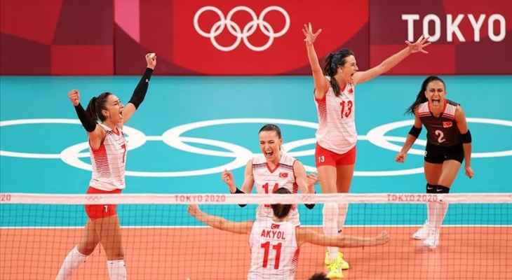 طوكيو 2020 : تأهل سيدات روسيا وتركيا لربع نهائي كرة الطائرة