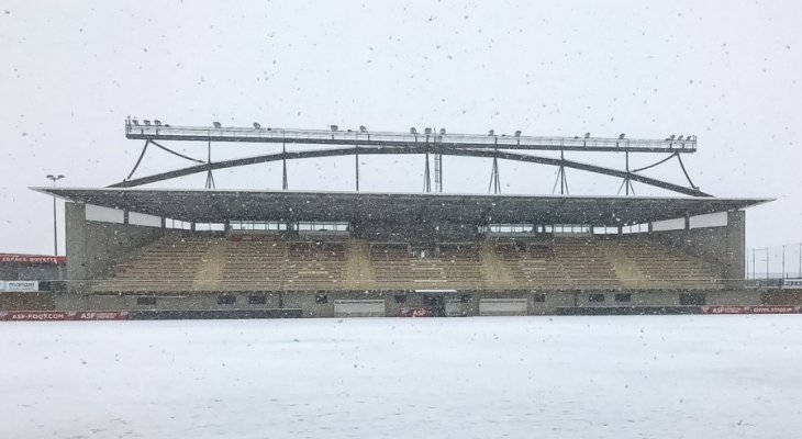تأجيل مباراة ستراسبورغ في الليغ1 بسبب الثلوج 