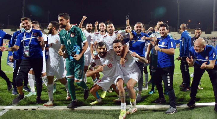 ابرز مجريات مباراة منتخب لبنان ونظيره السوري