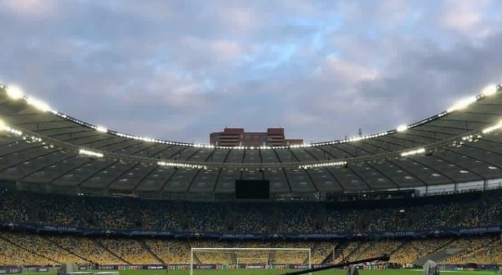 الملعب الوطني في كييف قبل أيام من استضافة نهائي دوري الابطال