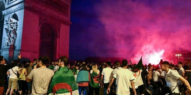 أعمال شغب في باريس بعد تأهل الجزائر  