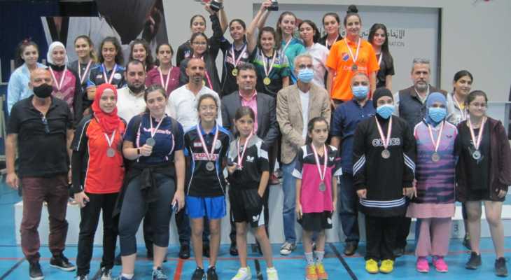 نتائج بطولة لبنان للفئات العمريّة في كرة الطاولة