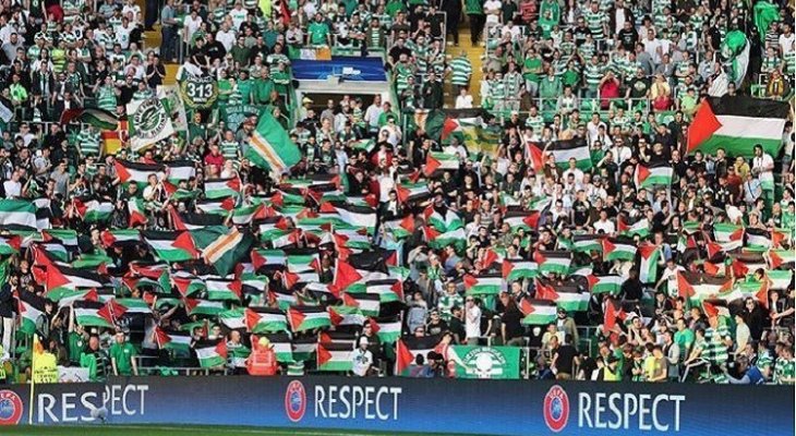 الاتحاد الاوروبي يعاقب سلتيك بسبب الأعلام الفلسطينية