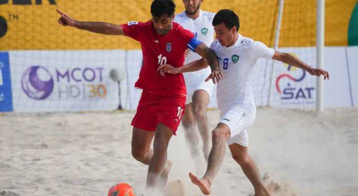 كأس آسيا للكرة الشاطئية: فوز كاسح لإيران على اوزبكستان