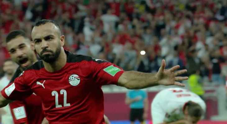 كأس العرب: ركلة جزاء تكسر الصمود اللبناني وتهدي مصر أول ثلاث نقاط