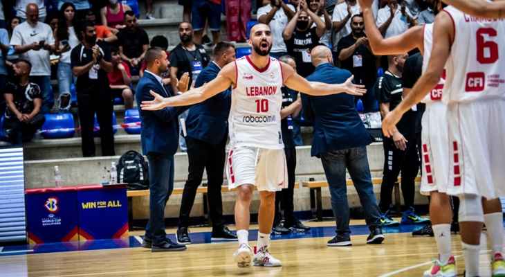 تصفيات آسيا لمونديال السلة: تقدم الاردن على لبنان في الشوط الأول