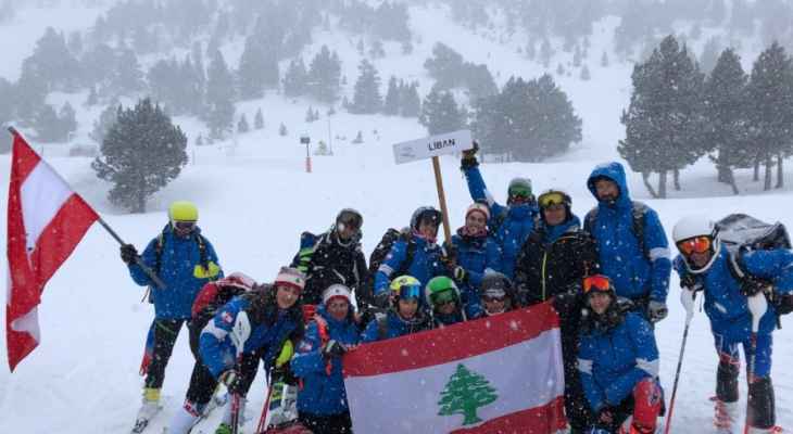  بعثة الاتحاد اللبناني للتزلج على الثلج توجهت  الى أندورا