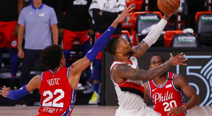 NBA: بورتلاند يفوز على فيلادلفيا وداميان ليلارد يسجل 51 نقطة