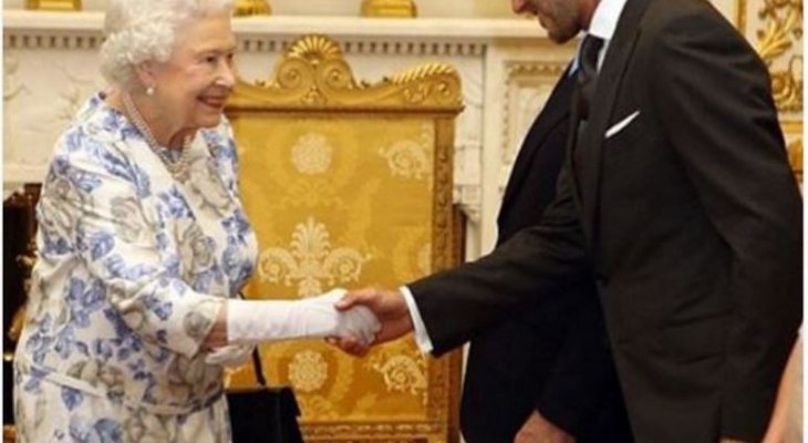 بيكهام يلتقي ملكة بريطانيا