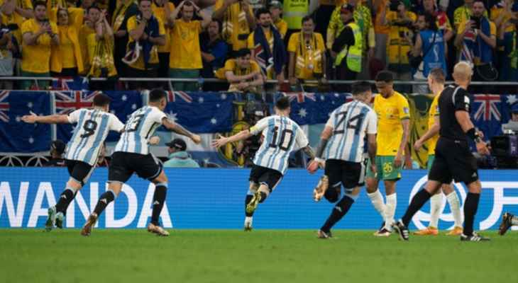 كأس العالم 2022: الأرجنتين تتجاوز أستراليا في ثمن النهائي وتضرب موعداً نارياً مع هولندا
