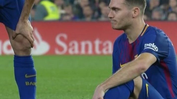 اصابة مدافع برشلونة في لقاء بيتيس 