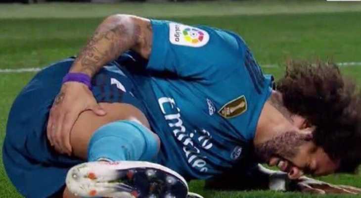  مارسيلو يتعرض للإصابة أمام ريال بيتيس