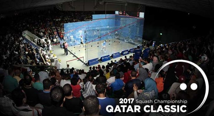 نهائي مصري خالص في بطولة قطر كلاسيك للاسكواش