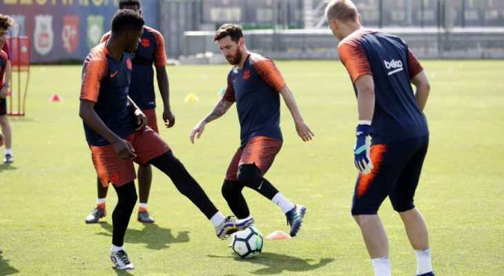 برشلونة يعود للتدريبات استعداداً لمواجهة لاكورونيا