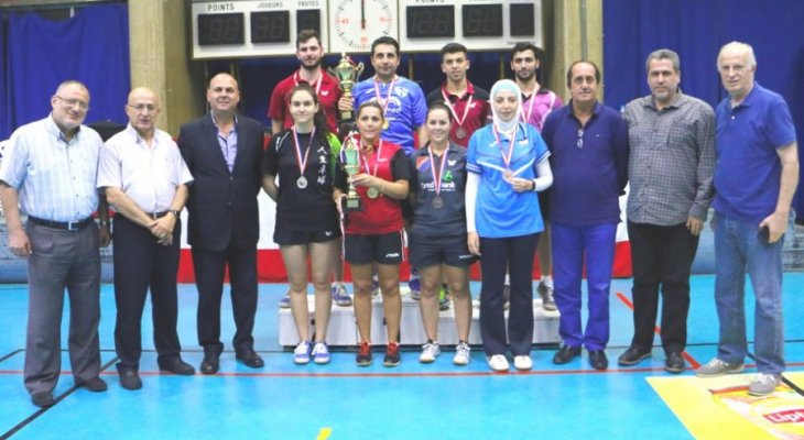 اختتام بطولة لبنان في كرة الطاولة: لقب الرجال للبوبو والسيدات لسهاكيان