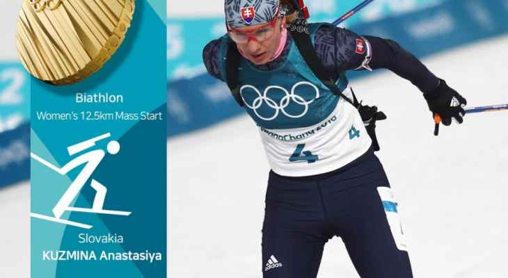 كوزمينا تهدي سلوفاكيا ذهبية جديدة في أولمبياد بيونغ تشانغ 