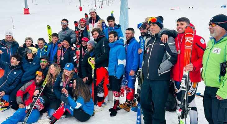 نتائج بطولة لبنان في التزلج الألبي  لفئات السيدات،الرجال والناشئين